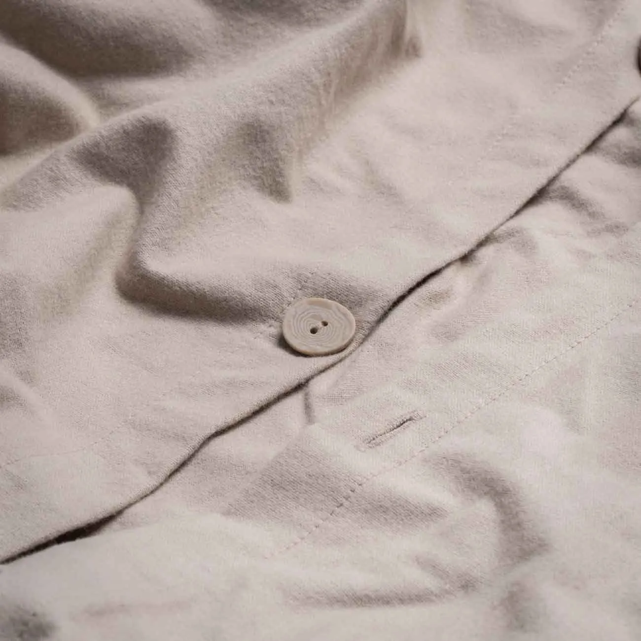 Clay Flannel Cotton Duvet Cover Piglet In Bed