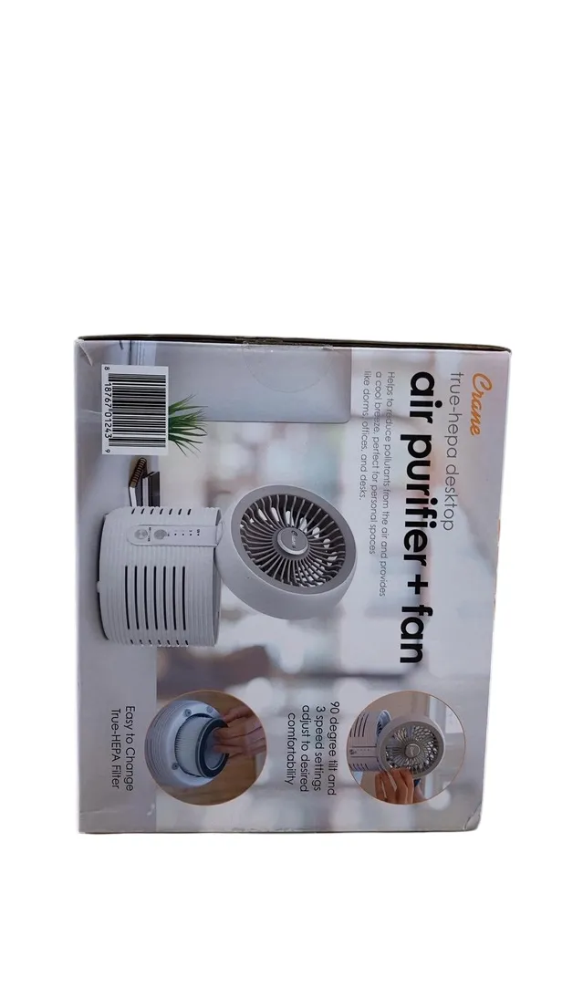 Crane 2-in-1 Air Purifier and Desk Fan