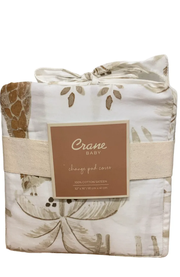 Crane Baby Change Pad Cover, Kendi Animals