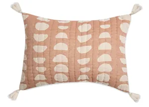 Crane Baby Copper Moon Phase Pillow, Beige