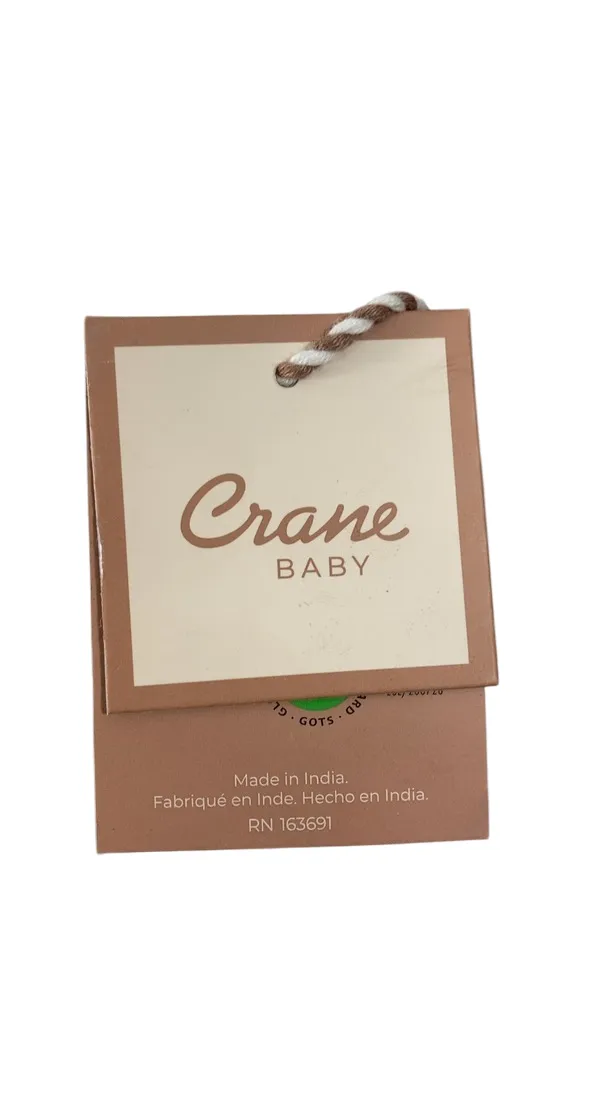 Crane Baby Cotton Muslin Single Swaddle, Avery Poppy