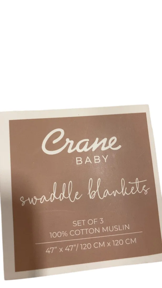 Crane Baby Cotton Muslin Swaddle Blankets Set of 3, Beach Life