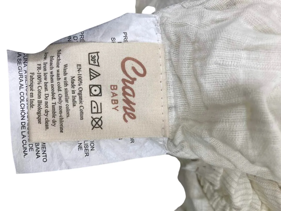 Crane Baby Crib Fitted Sheet, Bunny