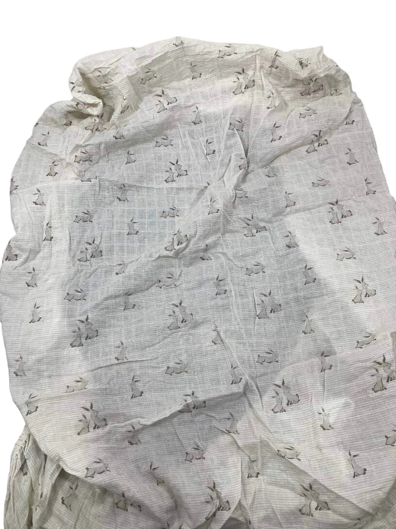 Crane Baby Crib Fitted Sheet, Bunny