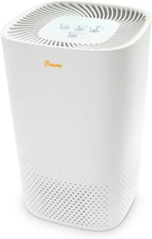 Crane True HEPA Tower Air Purifier with UV Light