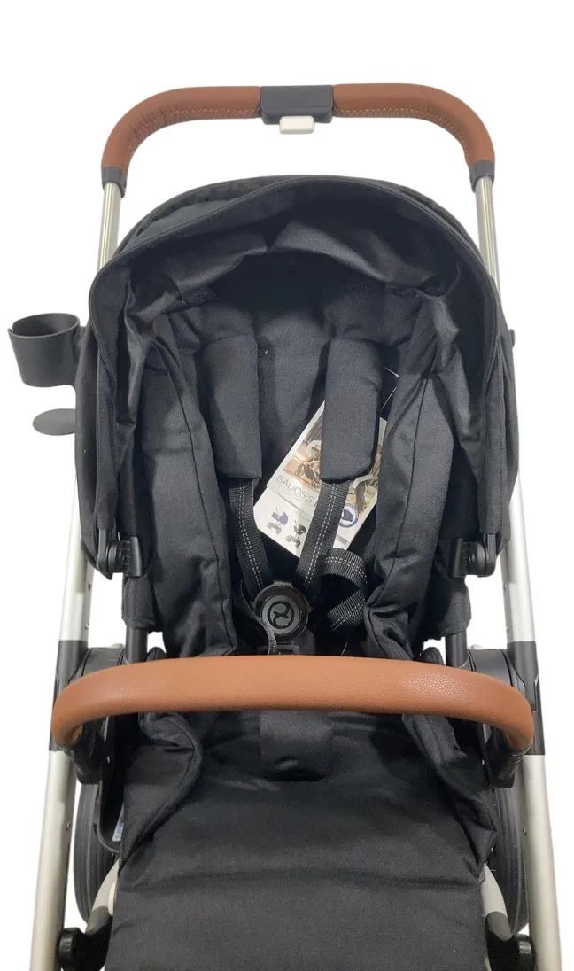 Cybex Balios S Lux Stroller, 2022, Deep Black, Silver Frame