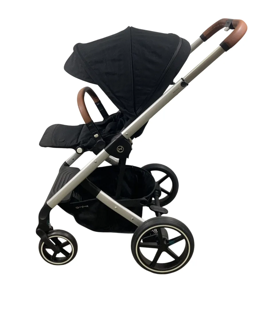 Cybex Balios S Lux Stroller, 2022, Deep Black, Silver Frame