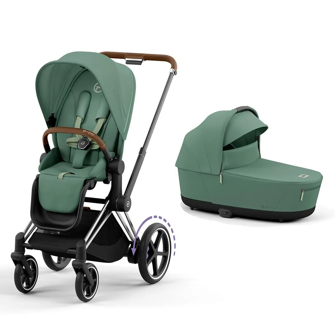 CYBEX e-Priam Pushchair - Leaf Green