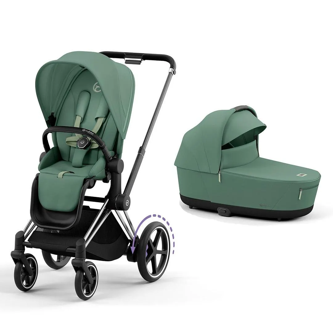 CYBEX e-Priam Pushchair - Leaf Green