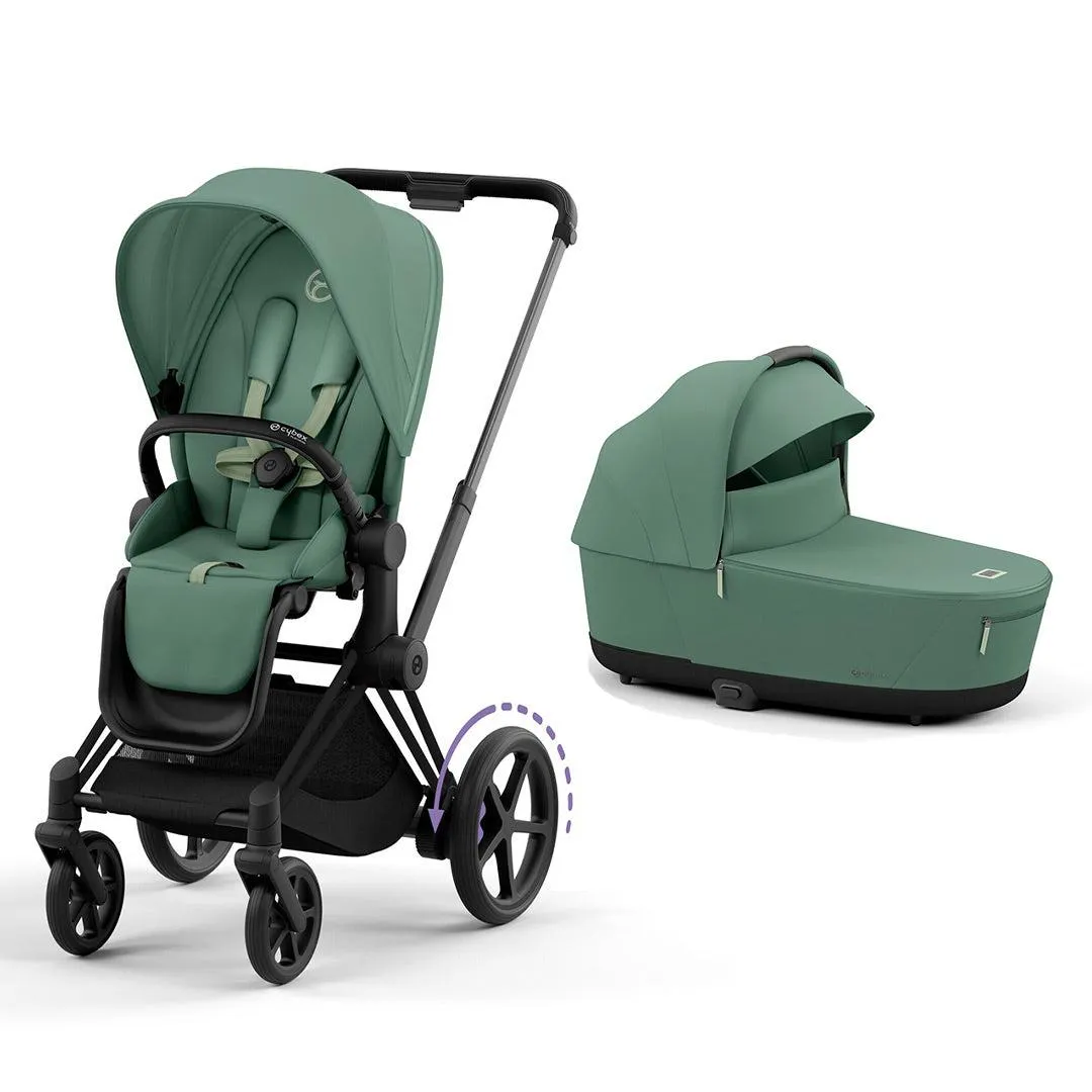 CYBEX e-Priam Pushchair - Leaf Green