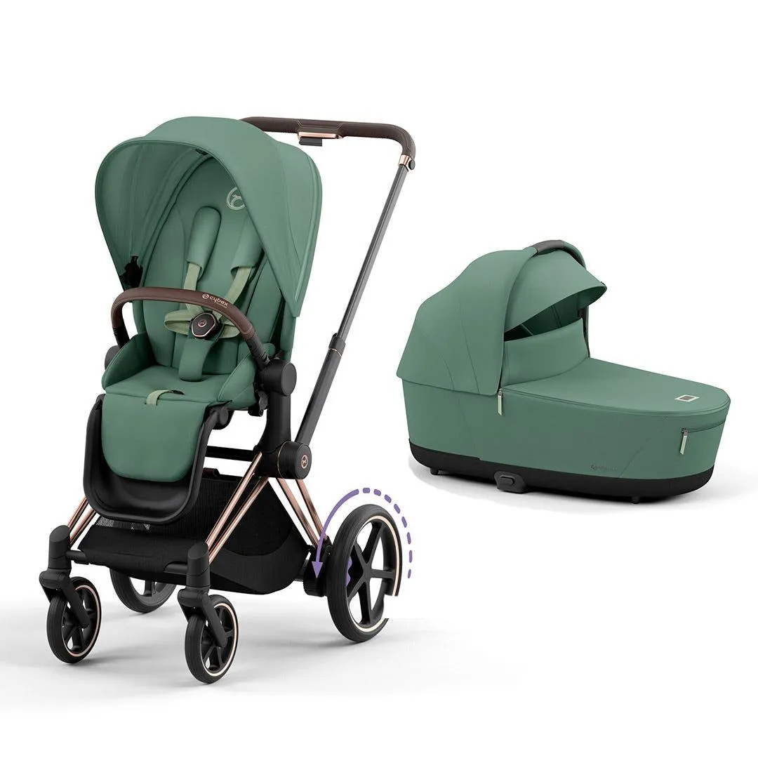 CYBEX e-Priam Pushchair - Leaf Green