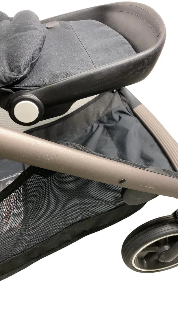 Cybex Gazelle S Modular Stroller, 2022, Moon Black, Taupe Frame