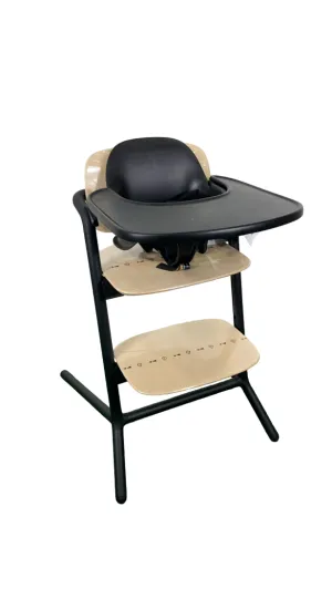 Cybex LEMO 3 in 1 High Chair and Tower Bundle, Sand/Black