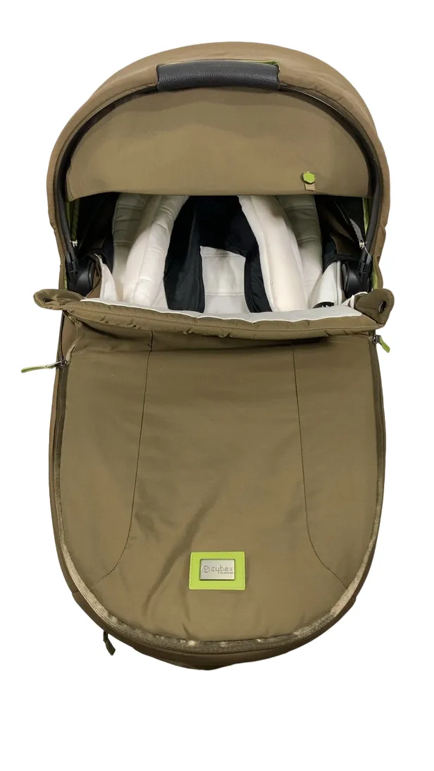 Cybex PRIAM Lux Carry Cot, Khaki Green