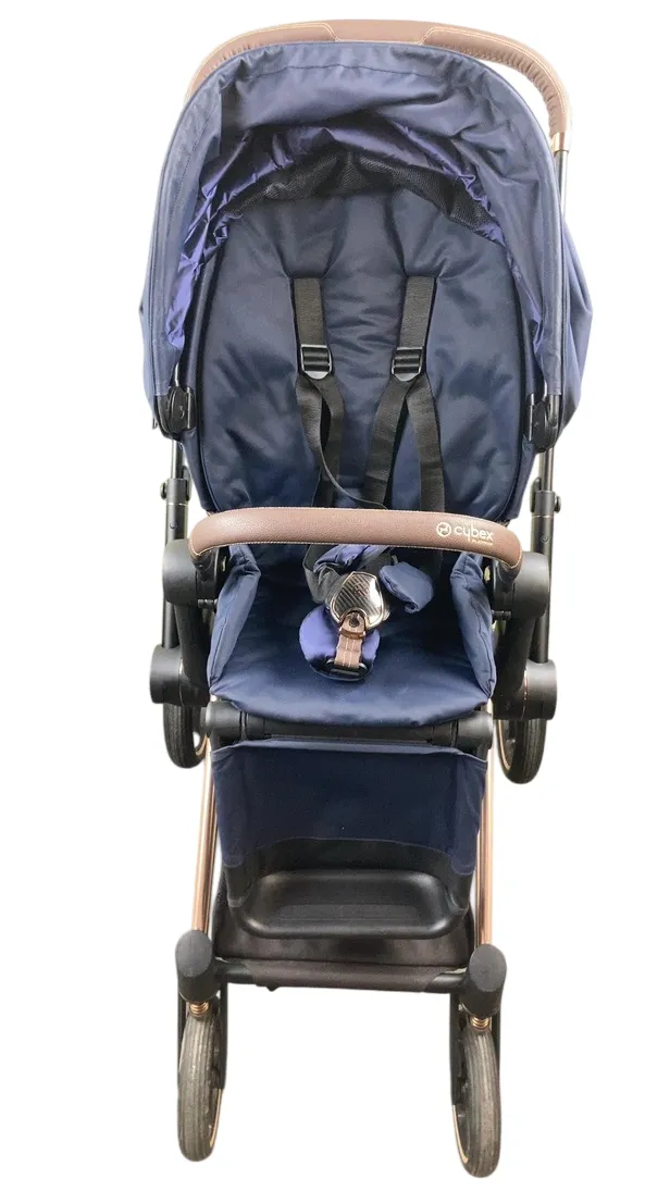 Cybex PRIAM Stroller, 2019, Rose Gold, Indigo Blue