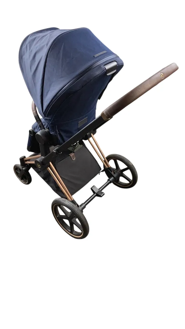 Cybex PRIAM Stroller, 2019, Rose Gold, Indigo Blue