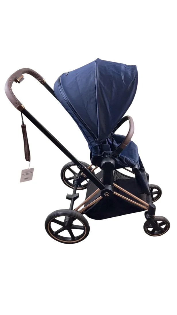 Cybex PRIAM Stroller, 2019, Rose Gold, Indigo Blue