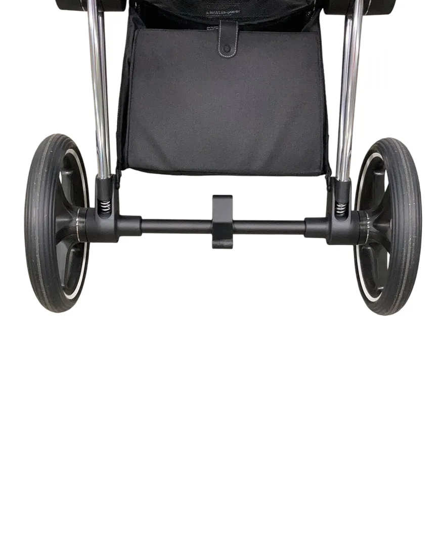 Cybex PRIAM Stroller, 2021, Chrome With Black Details, Deep Black