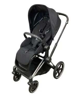 Cybex PRIAM Stroller, 2021, Chrome With Black Details, Deep Black
