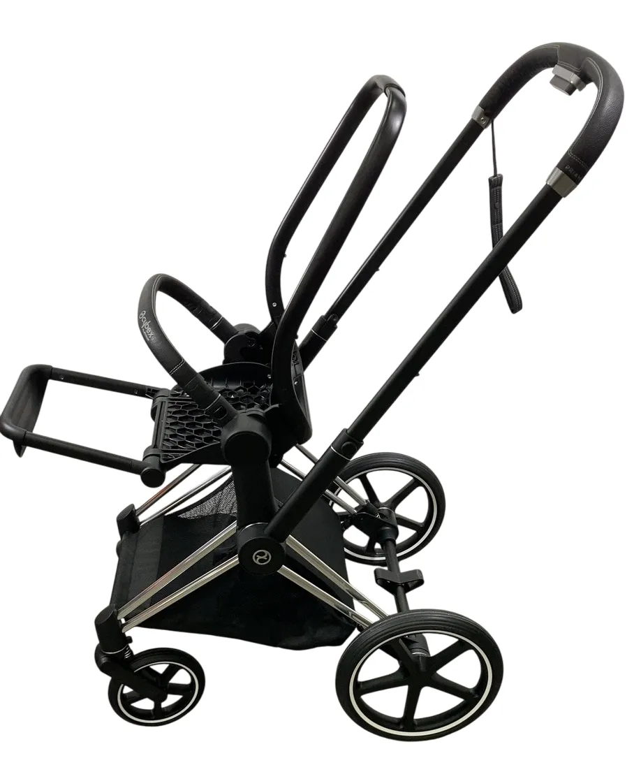 Cybex PRIAM Stroller Frame And Seat, 2019, Chrome/Black