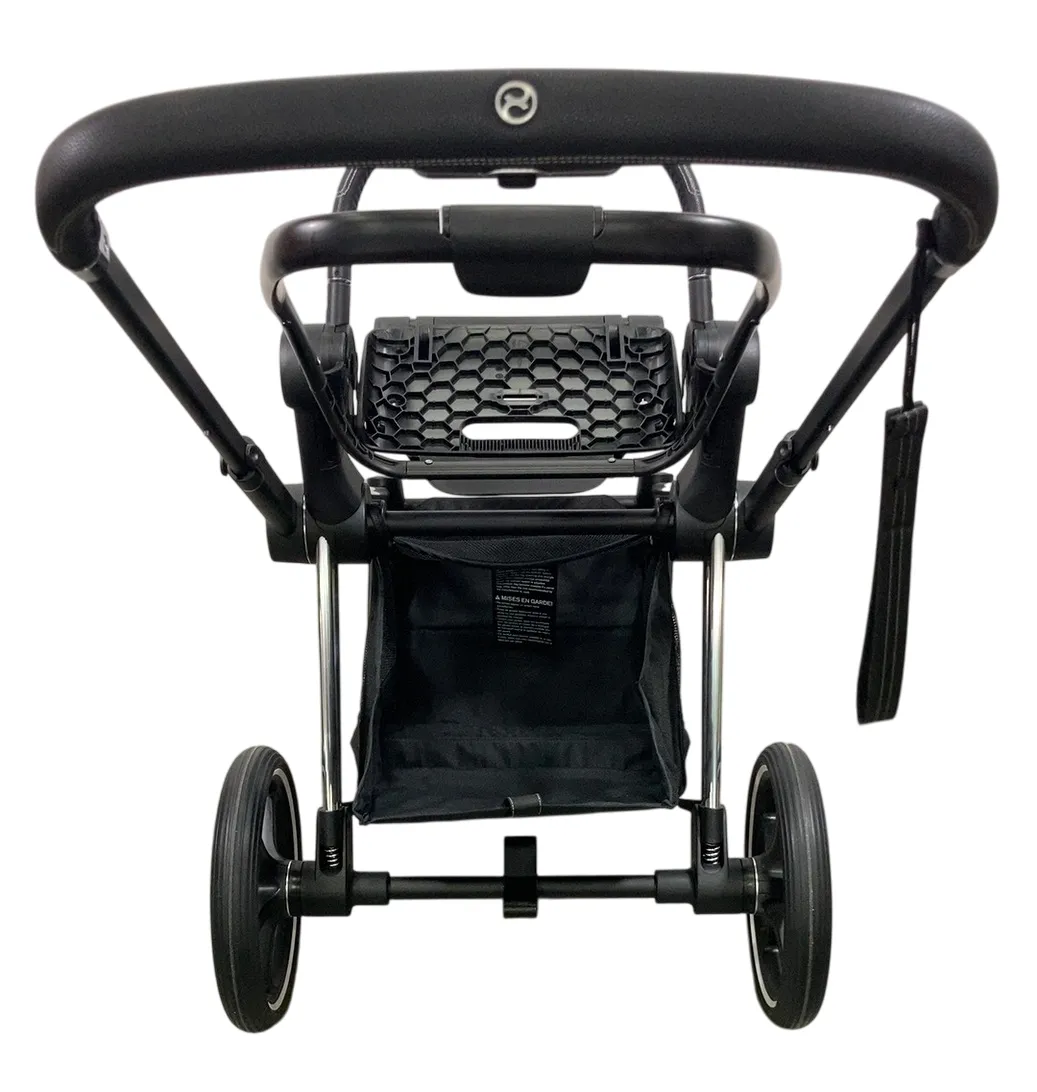 Cybex PRIAM Stroller Frame And Seat, 2019, Chrome/Black
