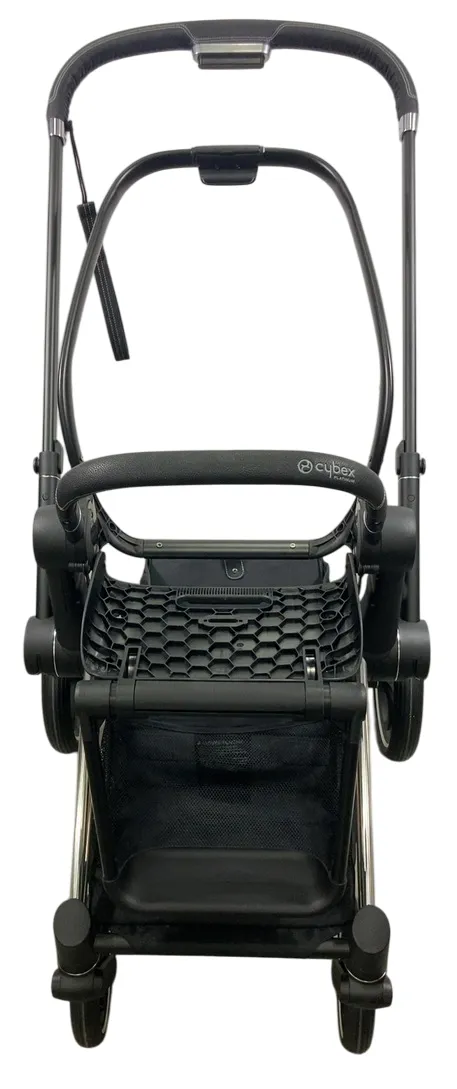 Cybex PRIAM Stroller Frame And Seat, 2019, Chrome/Black
