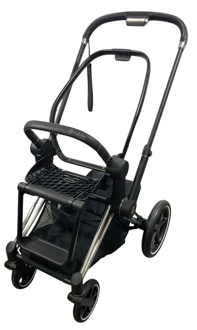 Cybex PRIAM Stroller Frame And Seat, 2019, Chrome/Black