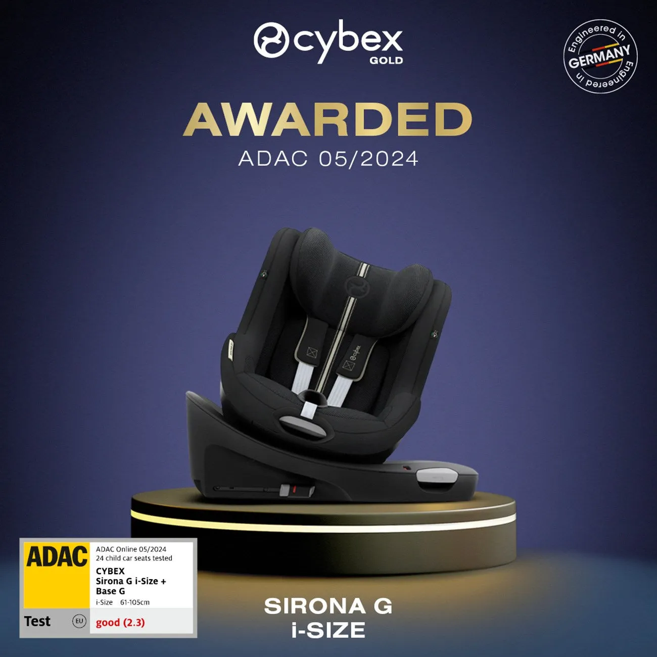 Cybex SIRONA G I-SIZE PLUS Lava Grey Car Seat