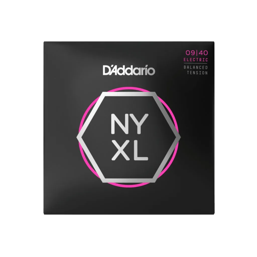 D'Addario NYXL0940BT NYXL Nickel Wound Electric Guitar Strings - .009-.040 Balanced Tension Super Light