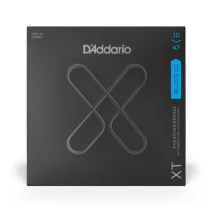 Daddario XTAPB1047-12 - XT Acoustic Phosphor Bronze 12 String 10-47 Guitar Strings