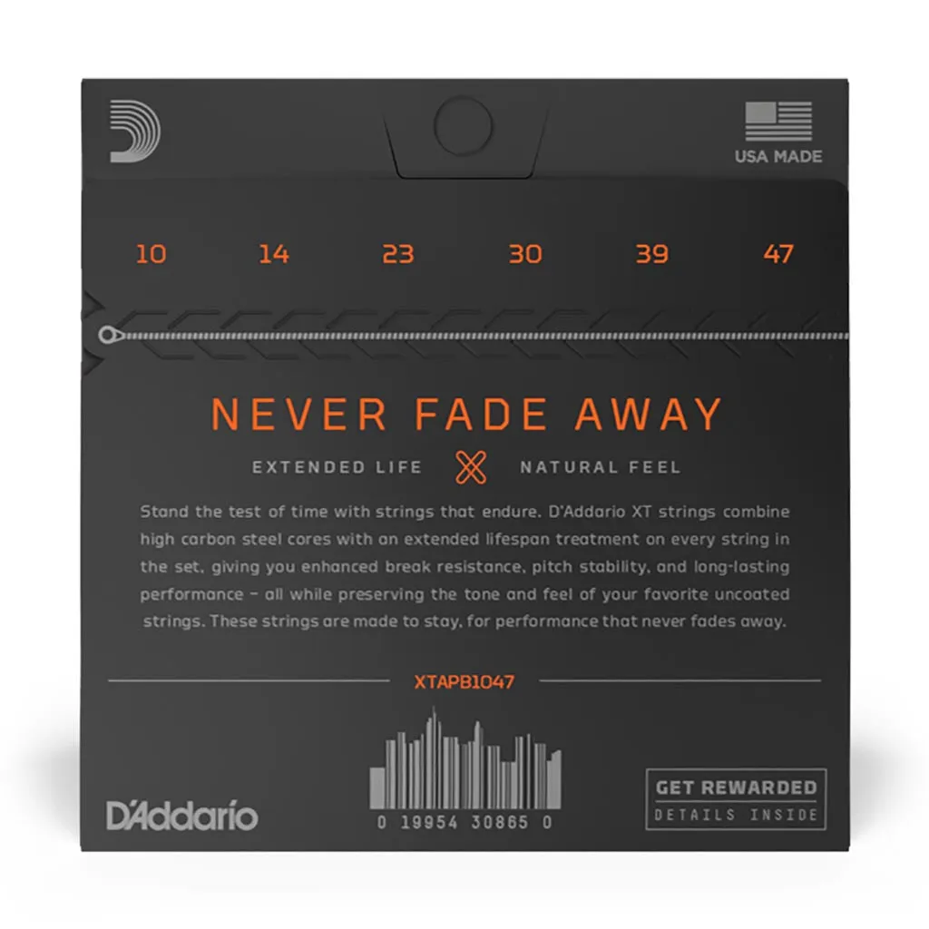 D'Addario - XTAPB1047 - XT Acoustic Phosphor Bronze X Light 10-47 - Acoustic Guitar Strings
