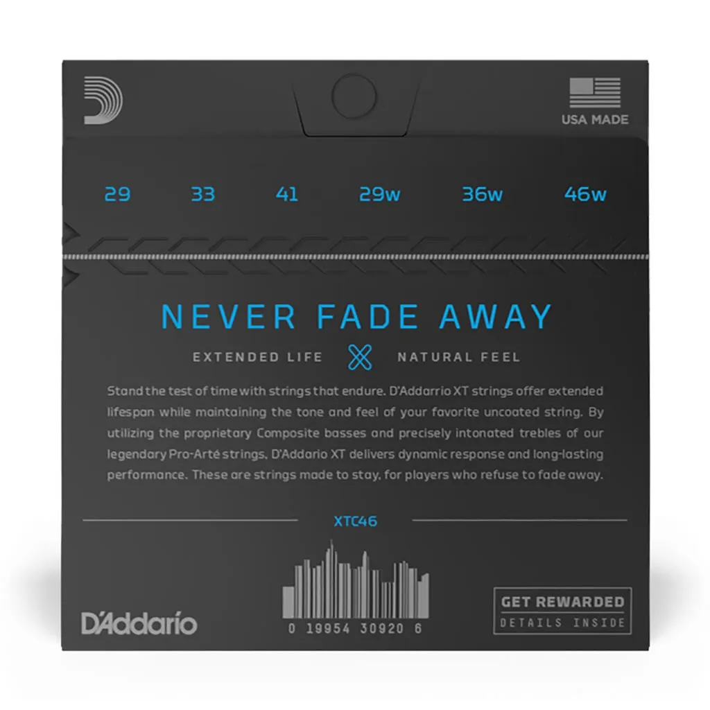 D'Addario - XTC46 - XT Classical Guitar Hard Tension - Classical Guitar Strings