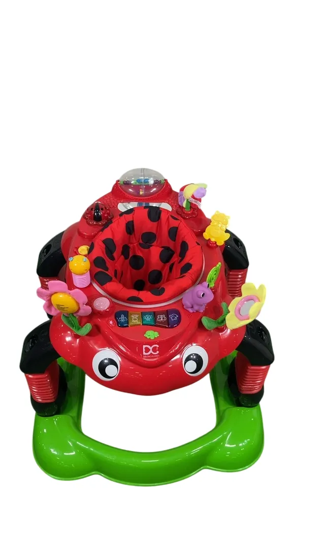 Delta Children Lil' Play Station 4-in-1 Activity Walker, Red/Sadie