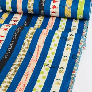 Design Stripes - Blue - Suzuko Koseki - Yuwa