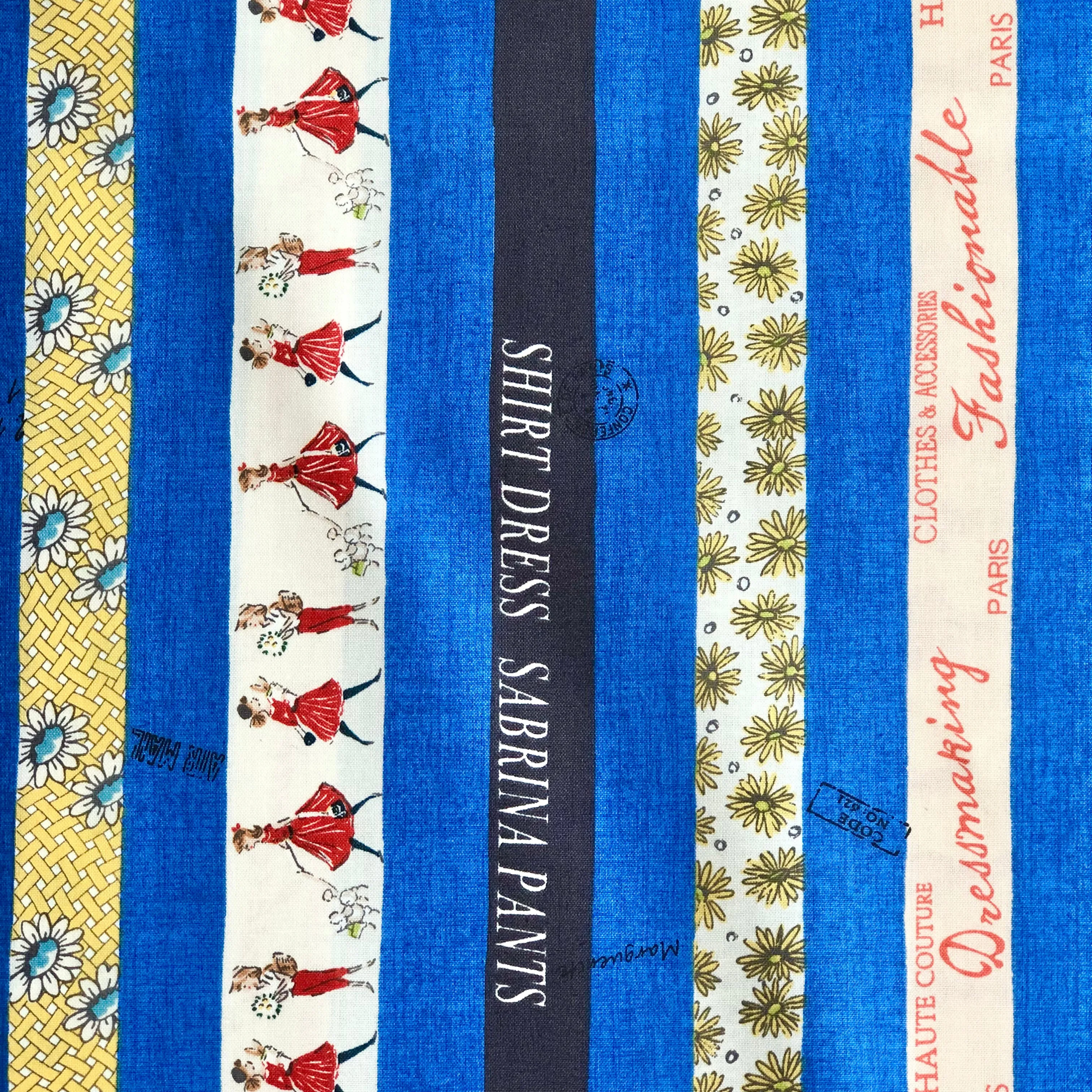 Design Stripes - Blue - Suzuko Koseki - Yuwa