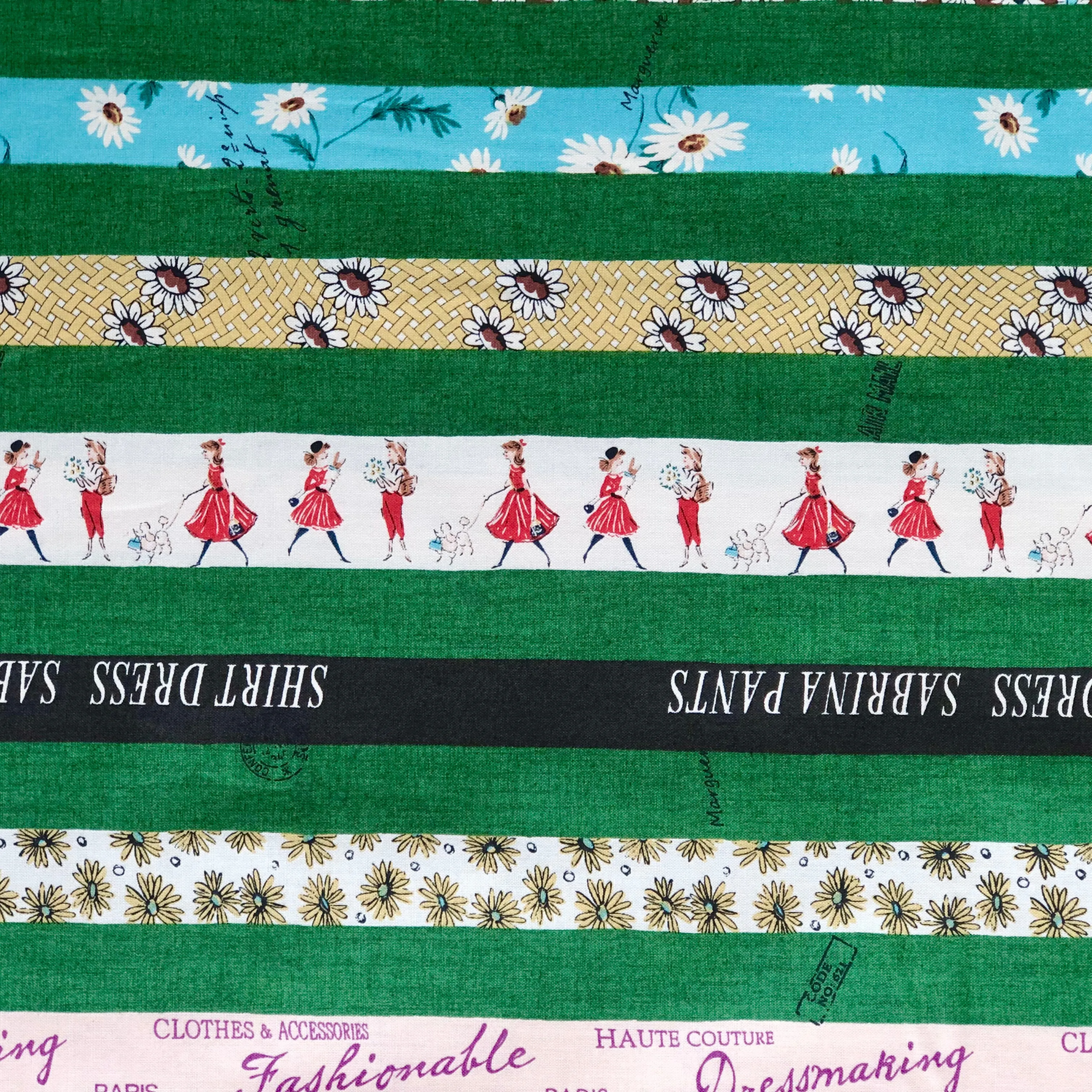 Design Stripes - Green - Suzuko Koseki - Yuwa