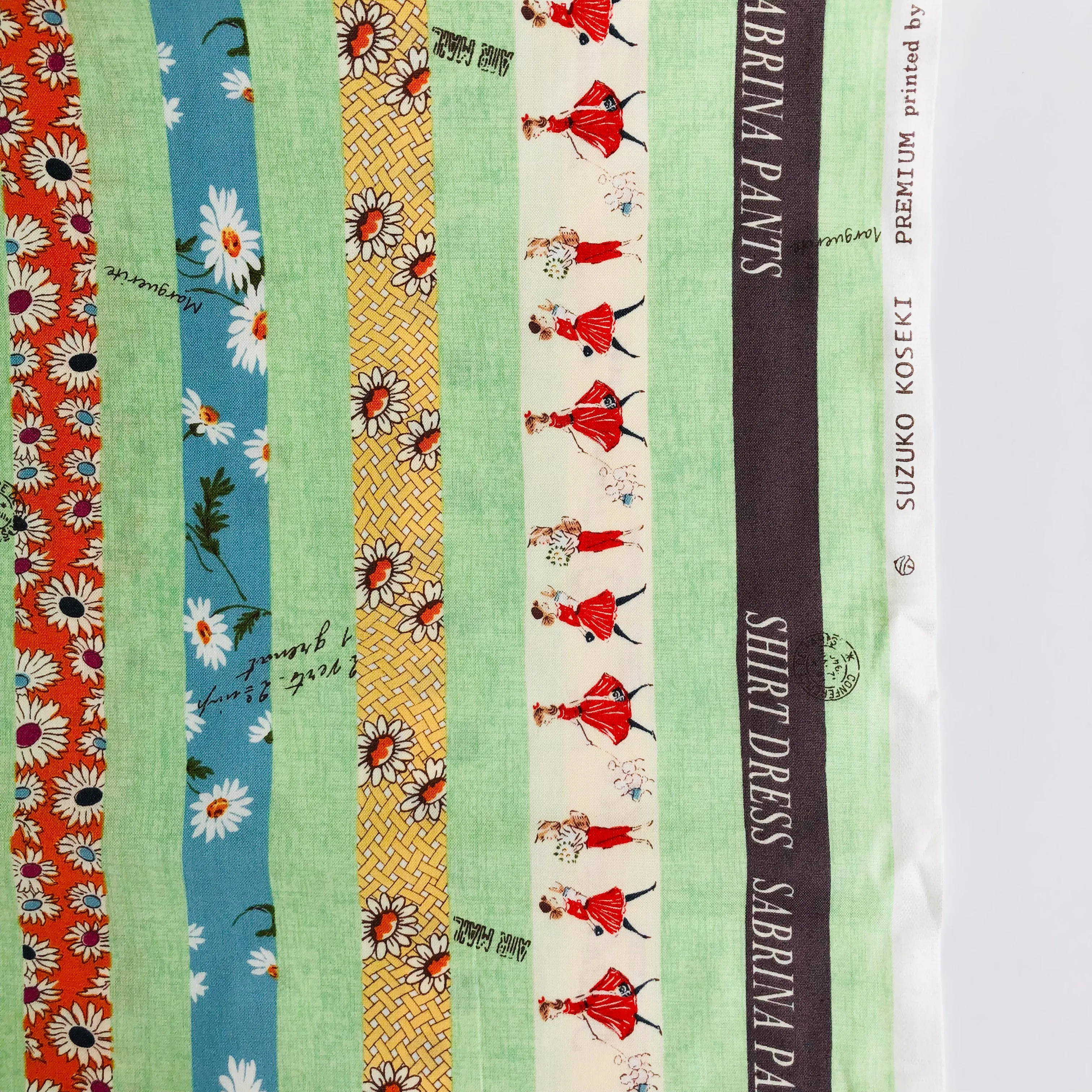 Design Stripes - Mint - Suzuko Koseki - Yuwa