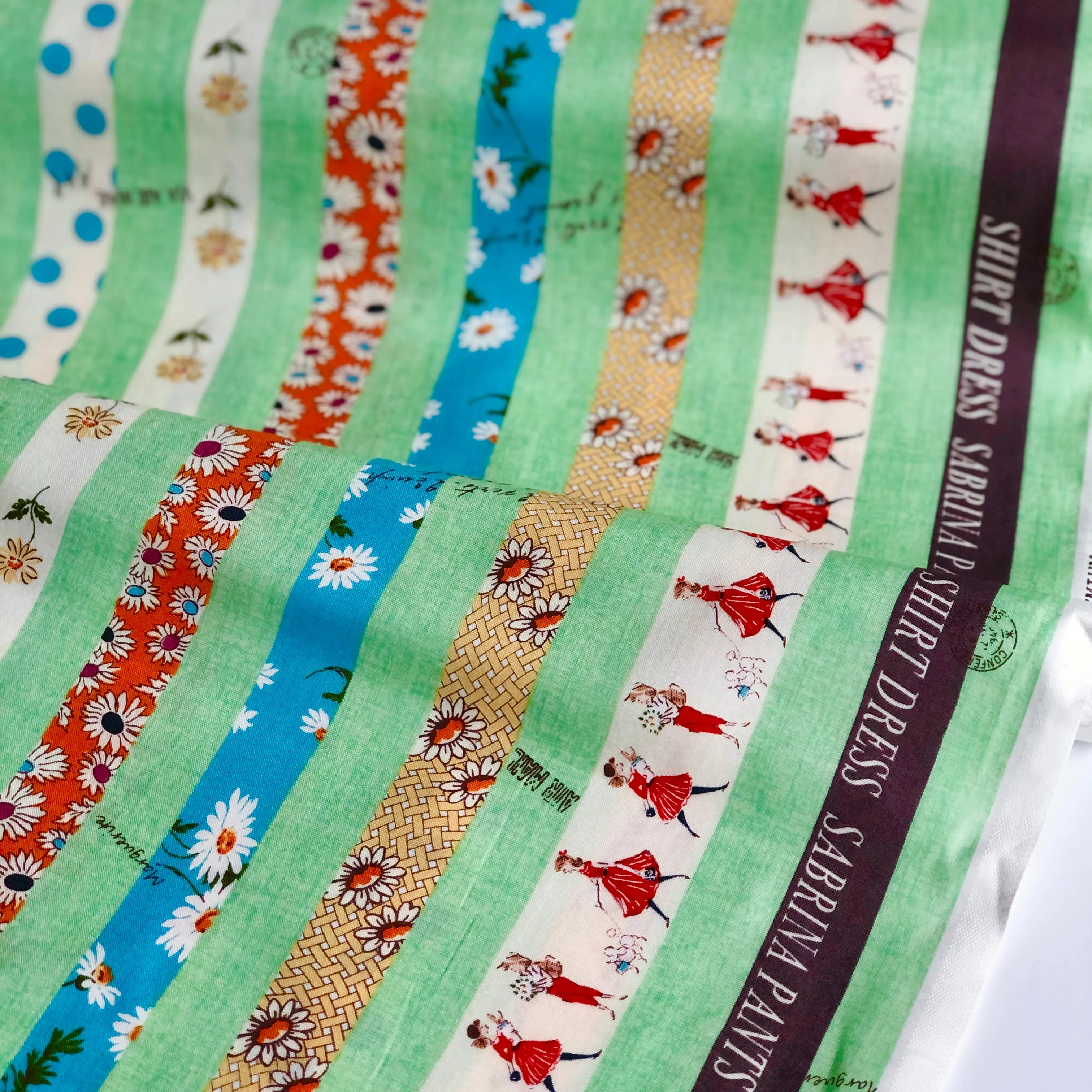 Design Stripes - Mint - Suzuko Koseki - Yuwa