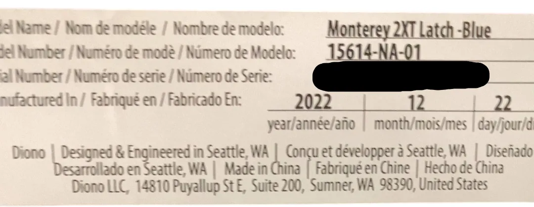 Diono Monterey 2XT Booster, 2022, Blue