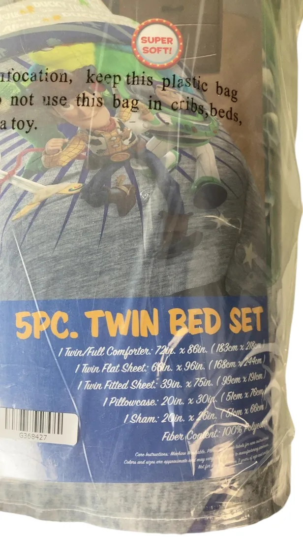 Disney 5 Piece Bed Set Toy Story 4, Twin