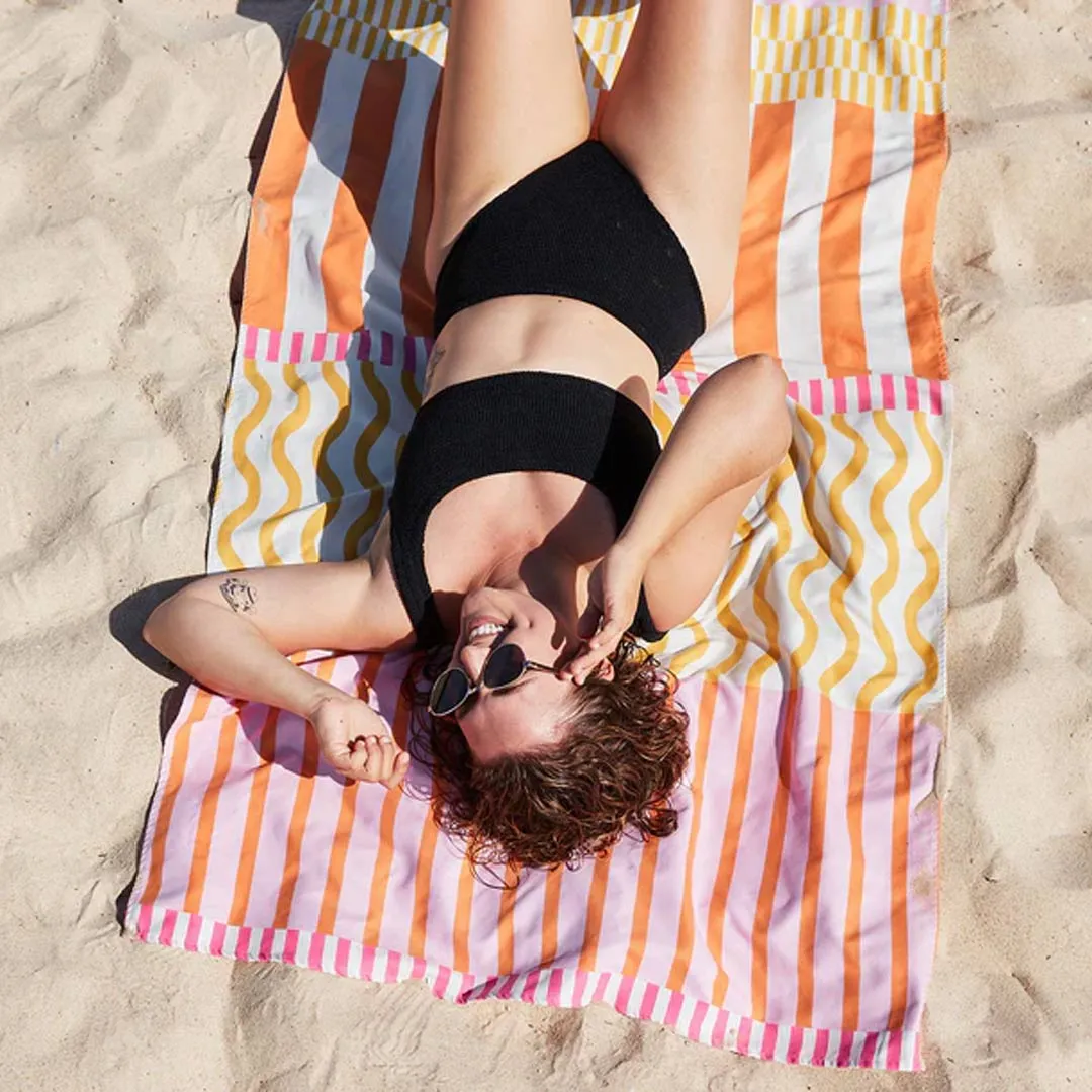 Dock & Bay Beach Towel - Lemonade Waves