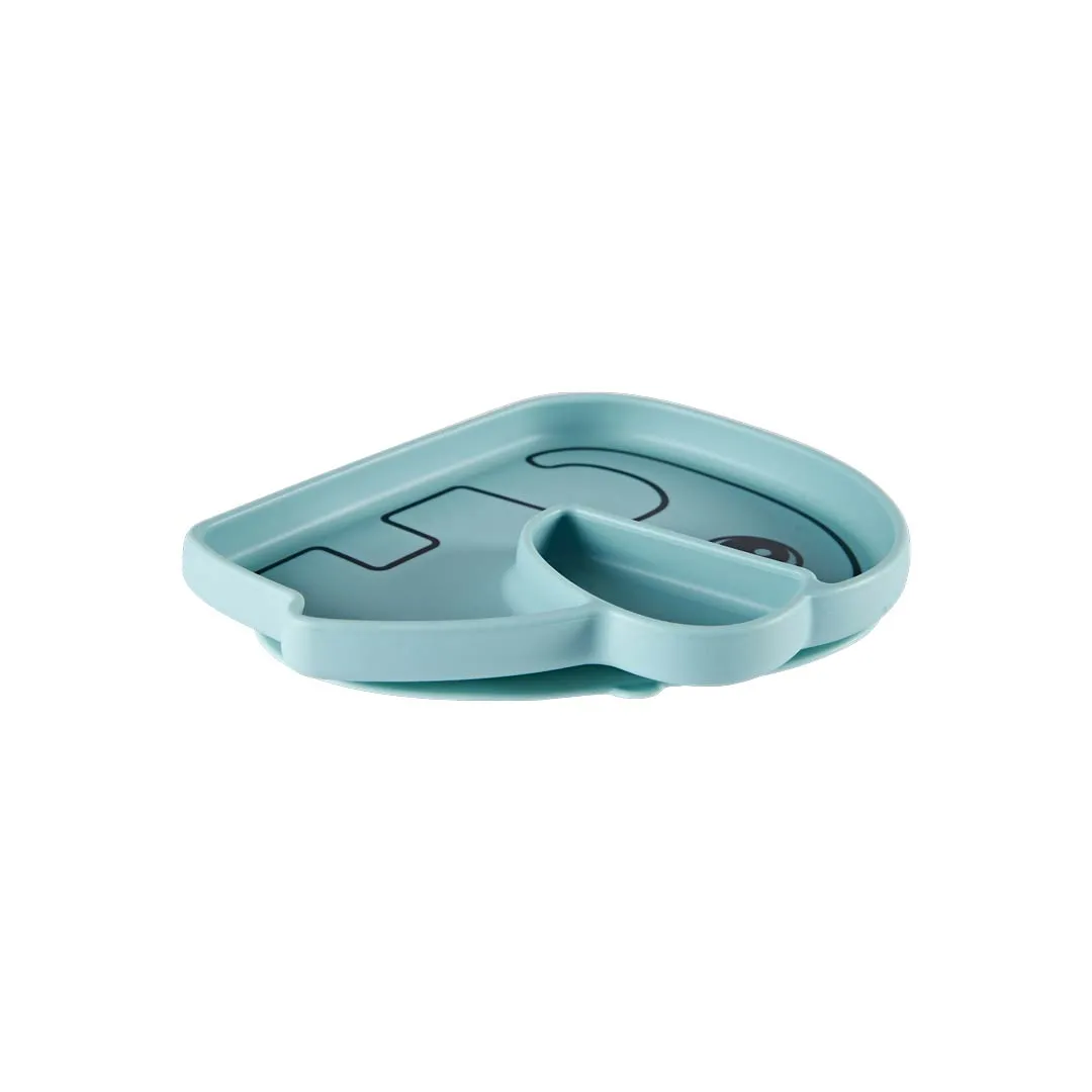 Done by Deer Stick & Stay Elphee Silicone Plate - Blue