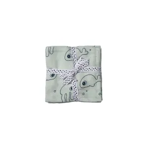 Done by Deer Swaddles - Sea Friends - Blue - 2 Pack