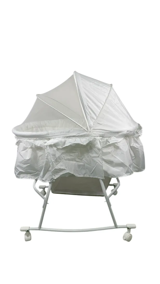 Dream On Me Lacy Portable 2-in-1 Bassinet, White