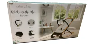 Dream On Me Rock with me 2-in-1 Rocker and Stationary Seat, Black/Grey