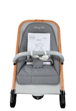 Dream On Me Rock with me 2-in-1 Rocker and Stationary Seat, Grey