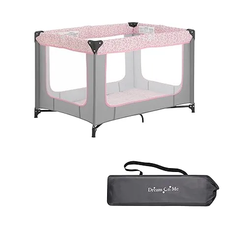 Dream On Me Zodiac Portable Playard, Grey/Pink