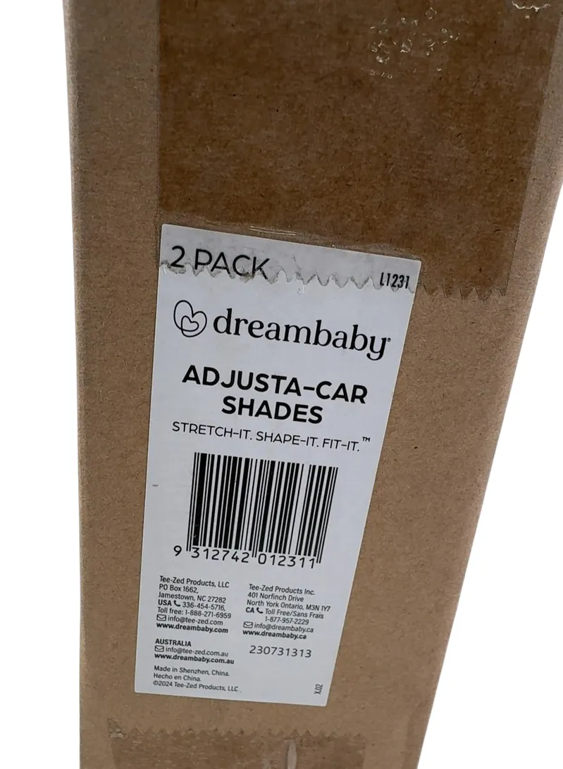 Dreambaby Adjustable Car Shades, 2 pk