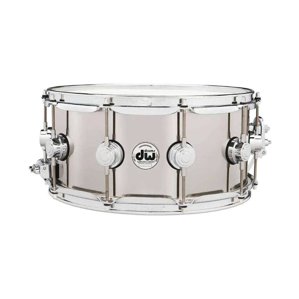 DW Collector's Series Stainless Steel Snare Drum - 6.5 x 14 inches