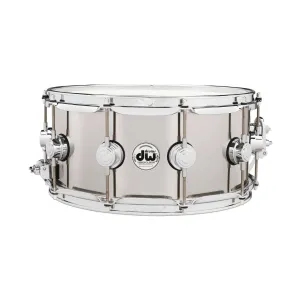 DW Collector's Series Stainless Steel Snare Drum - 6.5 x 14 inches